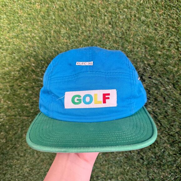 Golf Wang 5-Panel Hat Blue Green with Colorful Logo - Picture 1 of 8